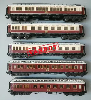 Vagoane trenulet electric H0 Trix Orient Express