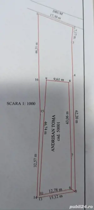 Vand teren 10 arii cu vie intravilan în Cicârlău 15km de Baia Mare - imagine 2