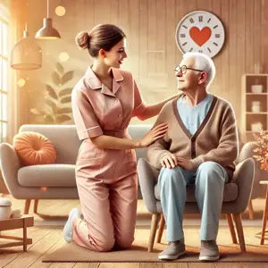 Îngrijite bătrâni la domiciliu.