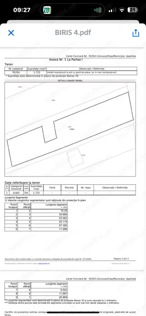Teren intravilan Dezmir.