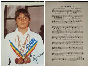 Album de colecție semnat Nadia Comăneci 1977 editura Sport Turism 