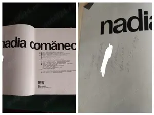 Album de colecție semnat Nadia Comăneci 1977 editura Sport Turism  - imagine 2