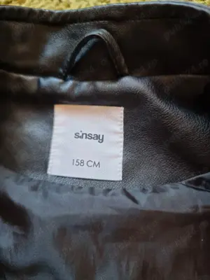 Geacă din piele ecologică pentru copii 158 cm - imagine 5