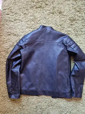 Geacă din piele ecologică pentru copii 158 cm - imagine 4