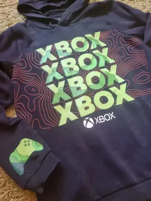 Hanorac negru cu XBox 14 ani 164 cm  - imagine 2