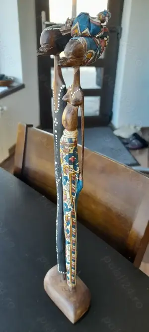 Statueta africana lemn - imagine 2