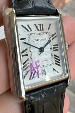 Cartier Tank Must 41 mm Argintiu White Dial AF MY9015 - imagine 2