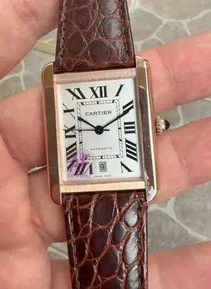 Cartier Tank Must 41mm Aur Roze White Dial AF MY9015