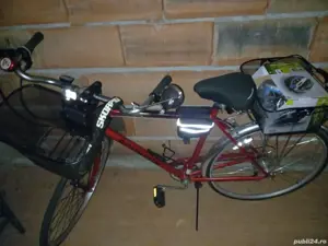 pt GLOVO bicicleta Swing americana,  casca albastra si pompa - imagine 2