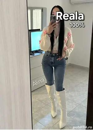 Alina, bruneta Siliconata, Reala 100% - imagine 2