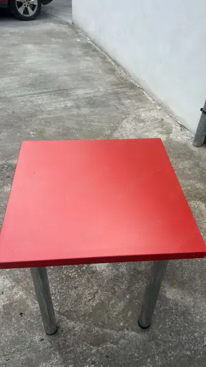 Vand 3 mese din lemn stratificat cu picioare inox