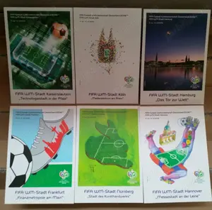 Set 6 vederi,cu stadioanele Campionatului mondial de fotbal 2006 Germania