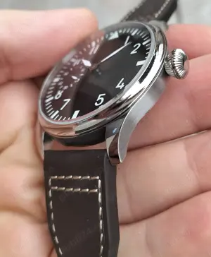 Ceas Parnis Pilot Aviator 44 mm mecanic ETA Unitas 6497 - imagine 3