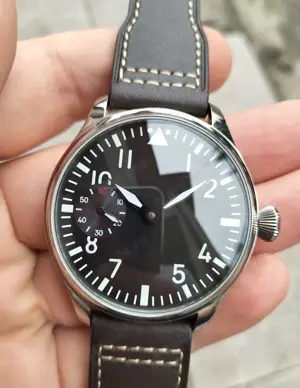 Ceas Parnis Pilot Aviator 44 mm mecanic ETA Unitas 6497