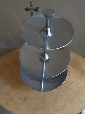 Fructiera platouri etajate inox - imagine 3