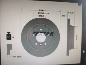 Vand discuri frana spate, NOI, BMW SERIA 5 E39