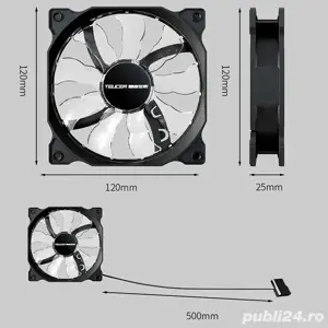 Vând ventilator rgb 120 nou