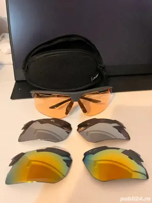 Set de lentile interschimbabile pentru ochelari sport   3 opțiuni pentru diferite condiții de lumină - imagine 2