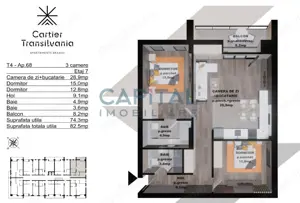 Comision 0%! Apartament 3 camere Zona Noua! - imagine 4