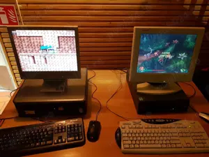 Retro PC Gaming Lan Party Events Organizare Evenimente Jocuri pe Calculator Oldies TV CRT WALL Video - imagine 5