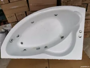 Cadă hidromasaj asimetrica 