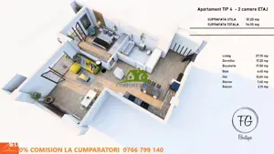 AP.Nou 2 Cam Premium BL.P+3 (Lift, AC,Centrala,Izolatie Termica) Tip4 - imagine 8