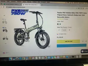 Vand bicicleta electrica pliabila Paselec