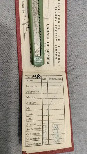 Carnet de membru Amicii clubului Dinamo 