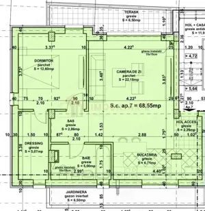 Apartament 2 camere, zona Marul de Aur - imagine 7