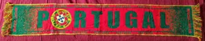 Fular din tricot pt suporter de fotbal din Portugalia