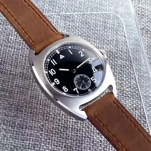 Parnis Pilot 36 mm Automat Seagull ST1612 - imagine 3