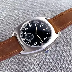 Parnis Pilot 36 mm Automat Seagull ST1612 - imagine 2