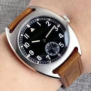 Parnis Pilot 36 mm Automat Seagull ST1612 - imagine 5