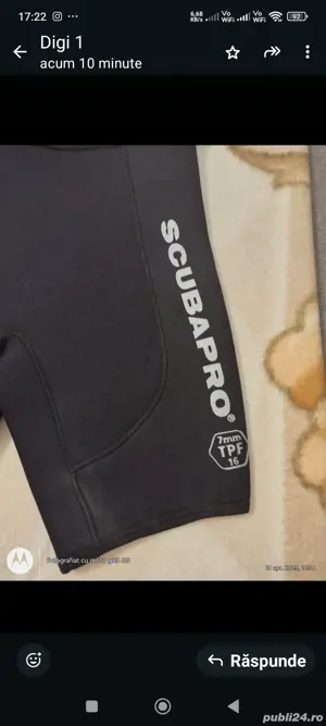 Costum scafandru nou Scubapro XS - imagine 2