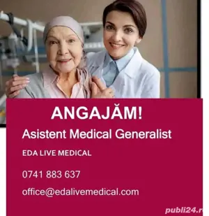 Eda Live Medical angajează ASISTENT MEDICAL