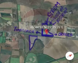 Teren intravilan 80500mp. aproape de nodul rutier de pe DX Oradea-Arad - imagine 2