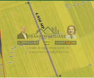 Teren arabil – 4.950 mp – Munteni, jud. Galați