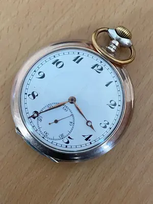 Ceas de buzunar Revue carcasa argint 1920