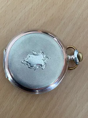 Ceas de buzunar Revue carcasa argint 1920 - imagine 2