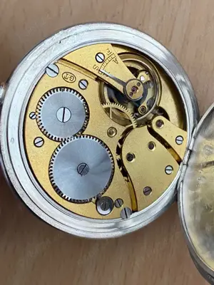Ceas de buzunar Revue carcasa argint 1920 - imagine 5