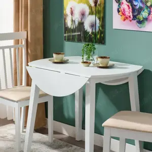 Vind urgent set masa pliabila cu 2 scaune alb   wenghe Thyler.Produs NOU!