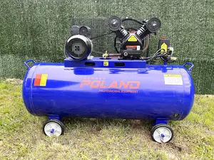 Compresor 100L Poland, 3CP, 2 Pistoane V, Profesional - imagine 2