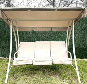 Balansoar Monte Carlo 3 locuri, 300kg, bej, terasa