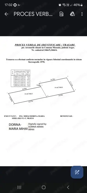 Vând teren Smeura Arges
