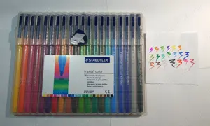 Set 20 de carioci germane Staedtler Triplus Color 323-SB20 (45 - 35 lei) - imagine 2