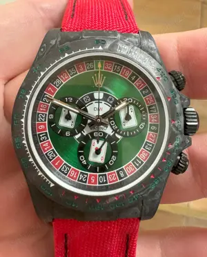 Daytona DIW 40 mm Carbon Roulette Casino Dial N6F SA4130