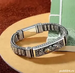 bratari barbati argintiu 20cm si 22 cm - imagine 4