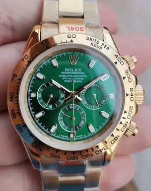 Rolex Daytona Gold Automatic 40 mm geam Safir bezel Ceramic