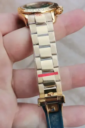 Rolex Daytona Gold Automatic 40 mm geam Safir bezel Ceramic - imagine 3