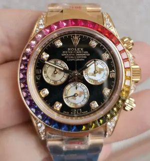 Rolex Daytona Rainbow Gold Cronograf Valjoux 7750